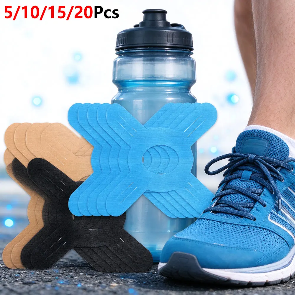 5/10/15/20Pcs Cross Shaped Kin - Sports Taping Precut recension och pris