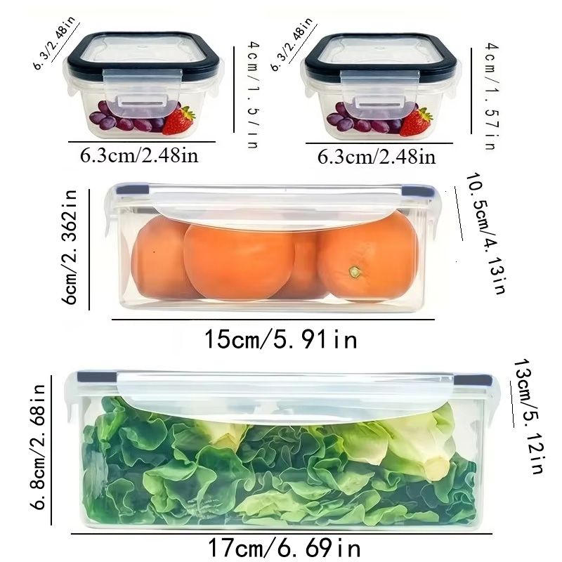 8Pcs Set Includes 4 Containers - Health Wellness Lifestyle recension och pris