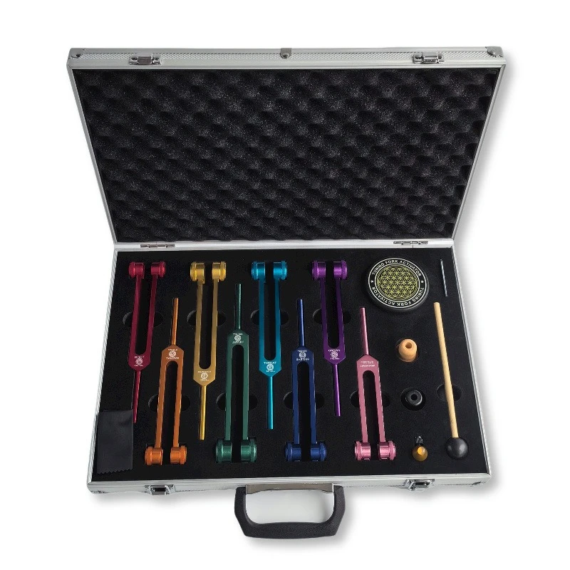 Colorful Tuning Fork Set Medit - Health & Wellness Unlimited recension och pris