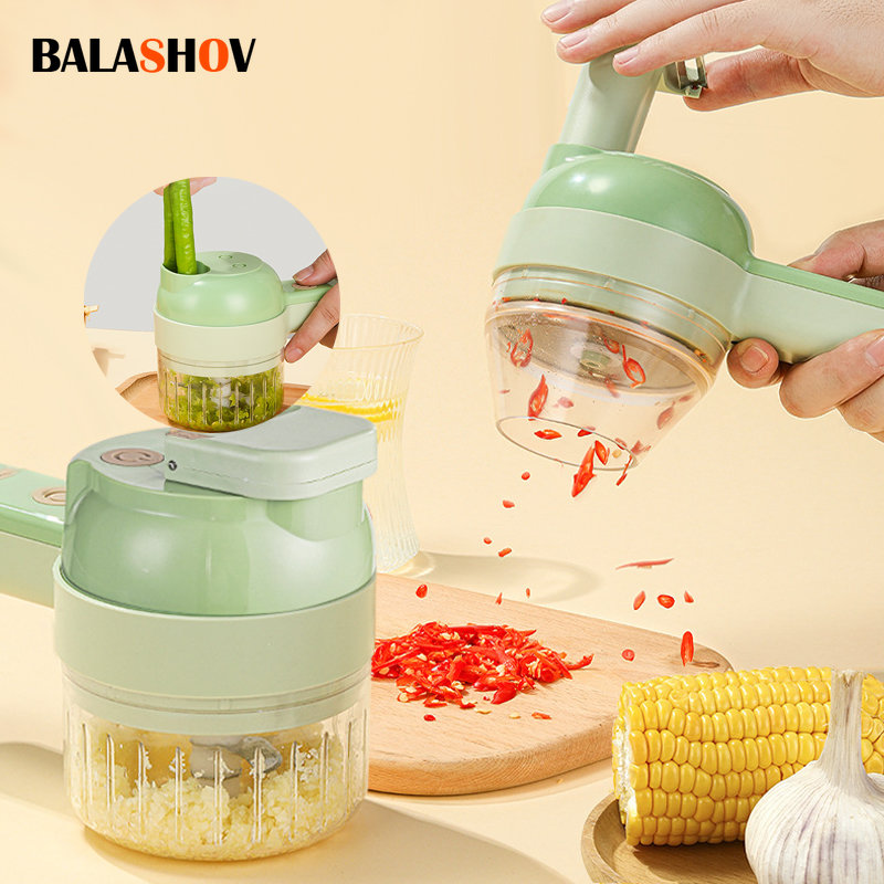 4In1 Electric Vegetable Cutter - Health Wellness Lifestyle recension och pris