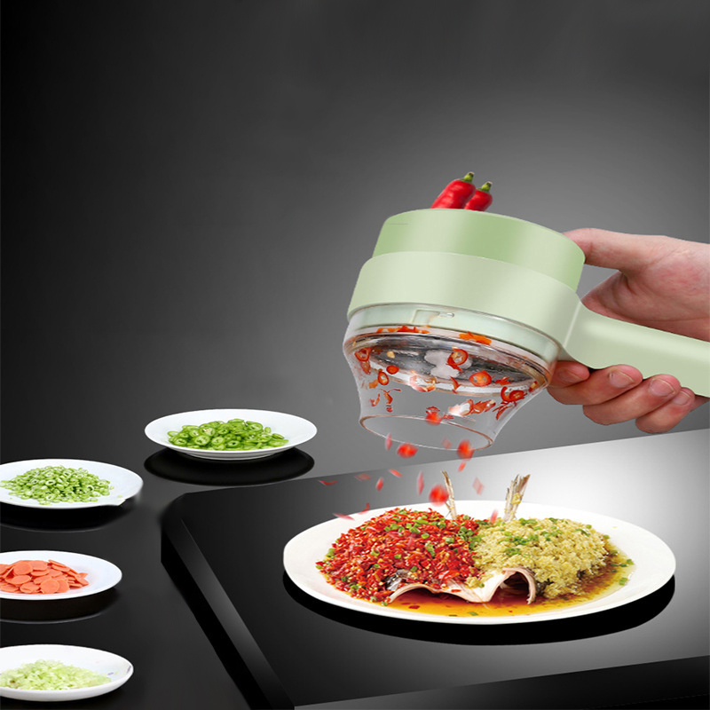 4In1 Electric Vegetable Cutter - Health Wellness Lifestyle recension och pris