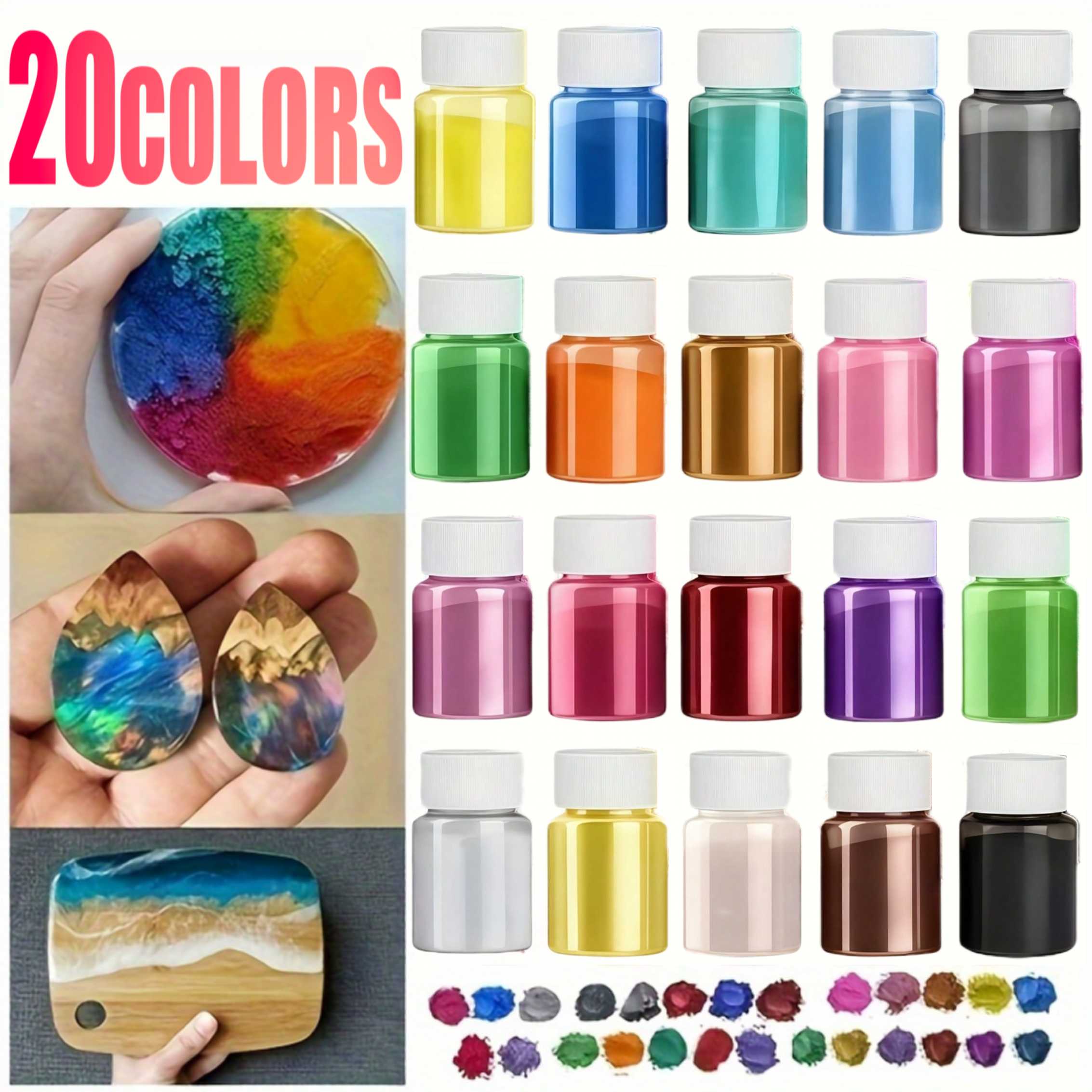 20 Colors 20ml Epoxy Resin Mag - Bath Salts Magnesium recension och pris